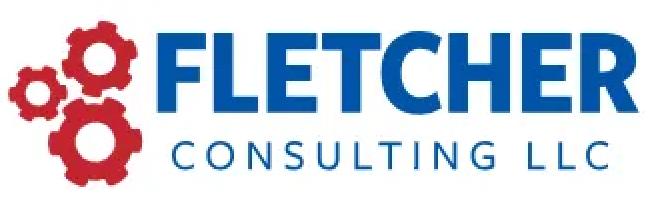 Fletcher Consulting LLC logo with gears